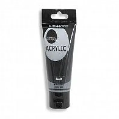 Giotto Simply acrylic black 250ml