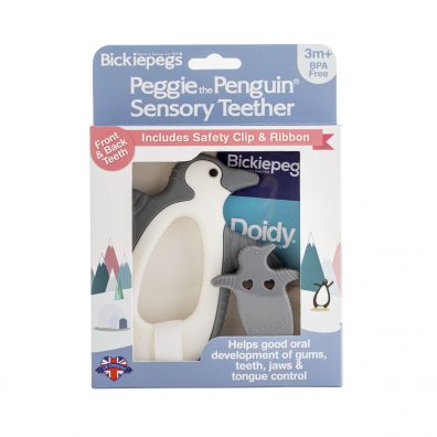 Bickiepegs Gryzak sensoryczny - peggie the penguin