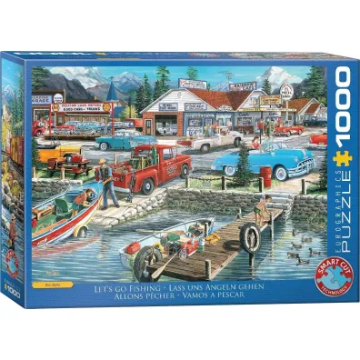 Puzzle 1000 Let's Go Fishing by Ken Zylla 6000-5868 Eurographics