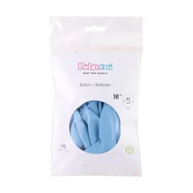 GoParty Balony lateksowe Pastel niebieskie 45cm 10 szt