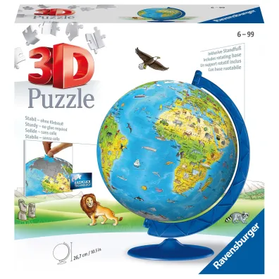 Puzzle 180 el. 3D Globus po angielsku Ravensburger