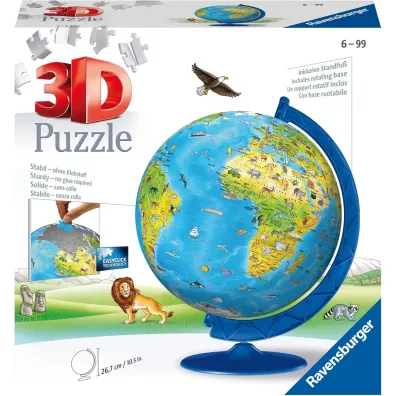Puzzle 3D 180 el. Globus po angielsku Ravensburger
