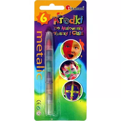 Titanum Kredki do twarzy metalic 6 kolor�w