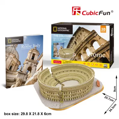 Puzzle 3D 131 el. National Geographic Colosseum Cubic Fun