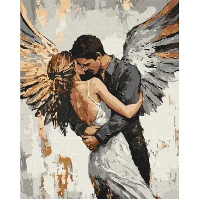 Ideyka Malowanie po numerach - U�ciski anio�a 40x50cm