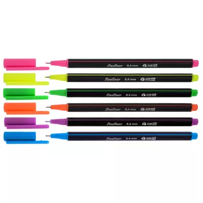 MemoBe Cienkopisy neon 0.4mm