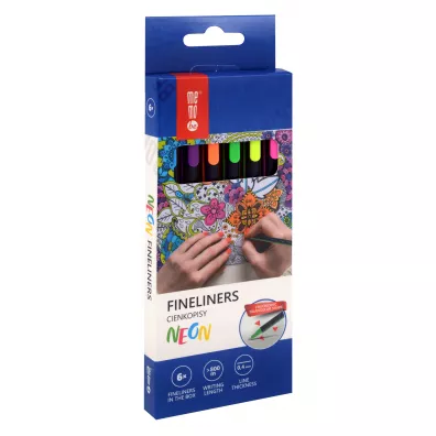 MemoBe Cienkopisy neon 0.4mm