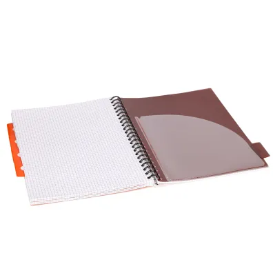 Strigo Ko�ozeszyt Pads A4 Floral ceglany kratka 100 kartek