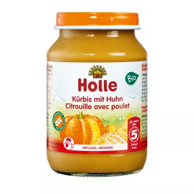 Holle Obiadek dynia z kurczakiem po 5. miesicu 190 g bio