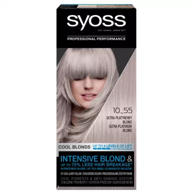 Syoss Cool Blonds farba do w�os�w trwale koloryzuj�ca 1055 Ultra Platynowy Blond