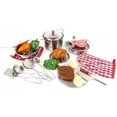 Zetaw metalowych garnk�w 24el Artyk