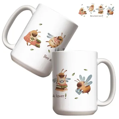 Molom Kubek - Bee a book lover 440ml