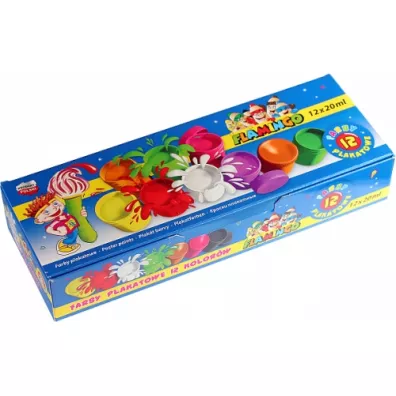 Titanum Farby plakatowe Flamingo 12 x 20 ml