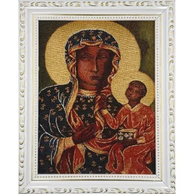 Obraz Haftowany Matka Bo�a Cz�stochowska 27,5x22cm
