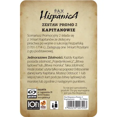 Pax Hispanica Zestaw 2 Kapitanowie Galakta