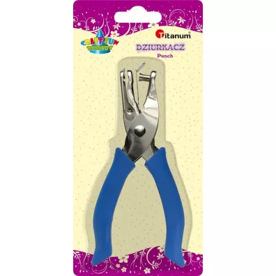 Titanum Dziurkacz 1-otworowy z gumow� r�czk�