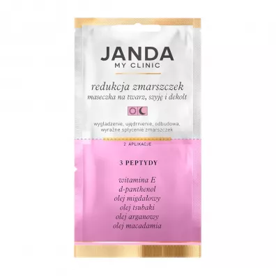 Janda Nici kolagenowe maseczka do twarzy redukcja zmarszczek 3 Peptydy 8 ml
