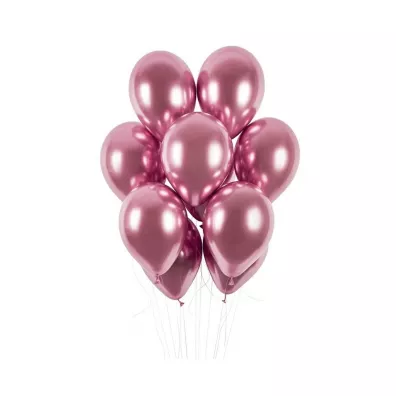 Gemar Balony chromowane r�owe 33cm