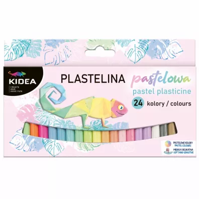 Derform Plastelina pastelowe 24 szt.