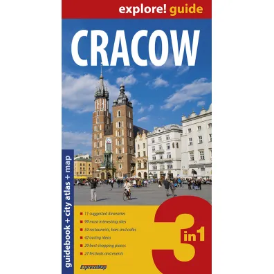 Krak�w przewodnik + atlas + mapa wersja angielska