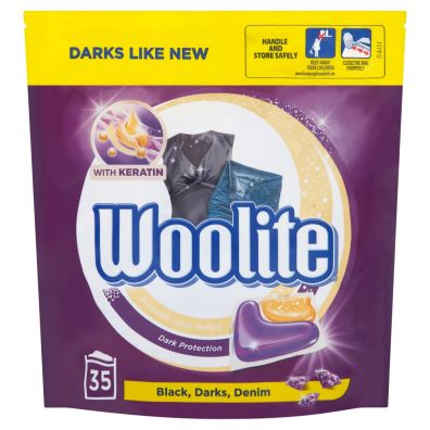 Woolite Black Darks Denim kapsuki do prania do tkanin ciemnych z keratyn