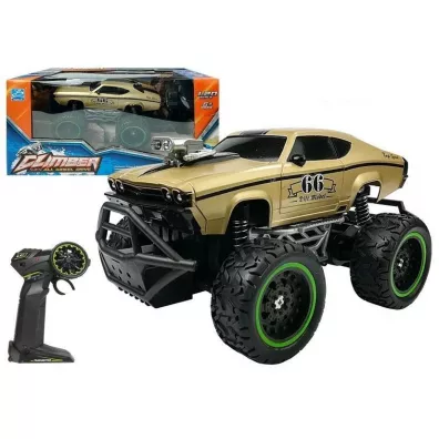 Auto zdalnie sterowane R/C 6.5 km/h zote Leantoys