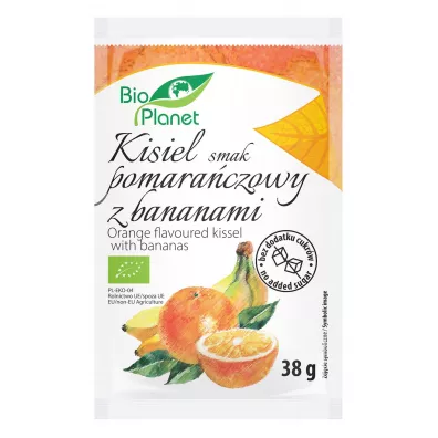 Bio Planet Kisiel o smaku pomara�czowym z bananami 38 g Bio