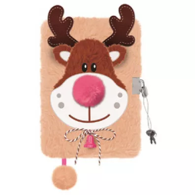 My little friend Pami�tnik z k��dk� 3D w�ochacz A5 Beige Reindeer mkmn 96 kartek