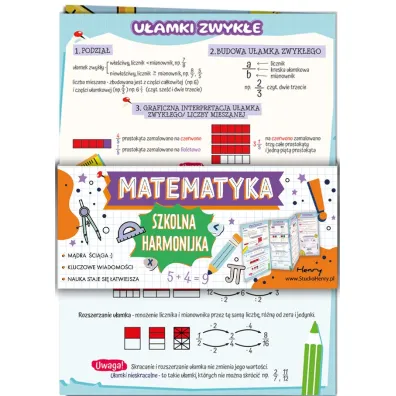 Henry �ci�ga Harmonjka Matematyka U�amki zwyk�e i dziesi�tne