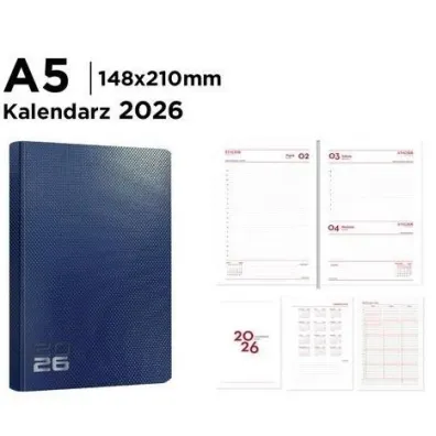 Main paper Kalendarz 2026 ksi��kowy A5 niebieski