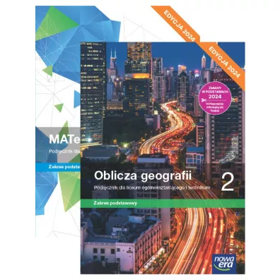 Pakiet podr�cznik�w: MATeMAtyka, Oblicza geografii. Zakres podstawowy. Liceum i technikum. Klasa 2. Edycja 2024 - Dorota Ponczek, Grzegorz Janocha, Joanna Czarnowska, Krzysztof Wiedermann, Lech Cha�ko, Rados�aw Uliszak, Tomasz Rachwa�, Wojciech Babia�ski, Pawe�  Kroh