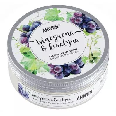 Anwen Maska do w�os�w �rednioporowatych Winogrona i Keratyna 200 ml