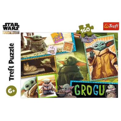 Puzzle 160 el. Grogu, Star Wars The Mandalorian Trefl