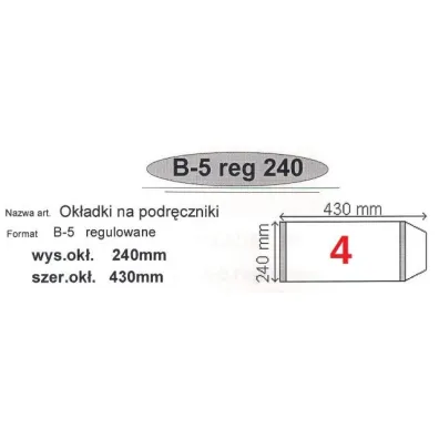 Narnia Ok�adka na podr�cznik B5 regulowana 50 szt.