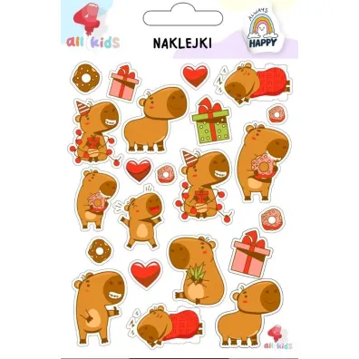All4Kids Naklejki dla dzieci Kapibara Bo�e Narodzenie