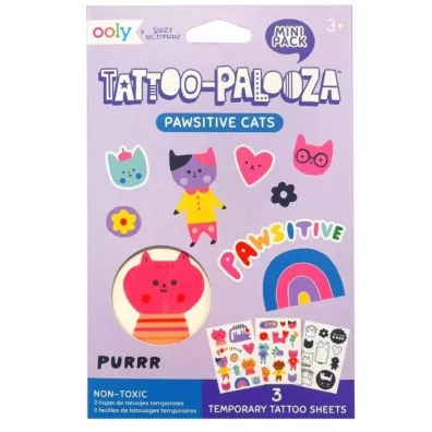 Tatua�e zmywalne mini Tattoo Palooza - Koty Ooly