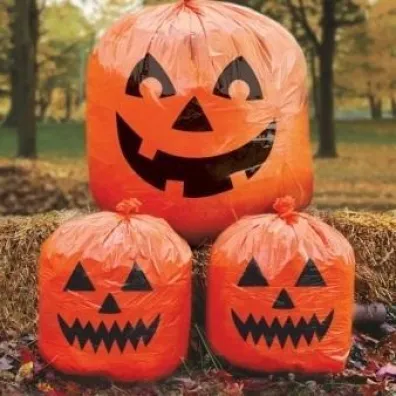 Amscan Torebki dekoracyjne Pumpkin plastik