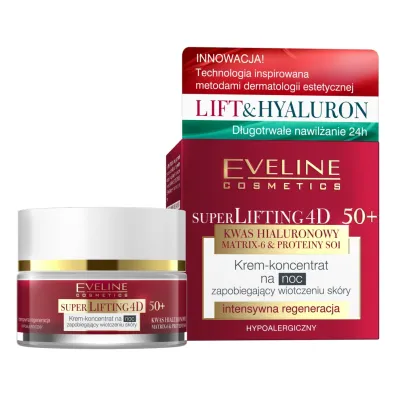 Eveline Cosmetics Super Lifting 4D krem koncentrat rewitalizuj�cy 50+ 50 ml
