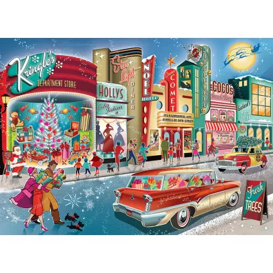 Puzzle 1000 witeczne zakupy G3 Cobble Hill