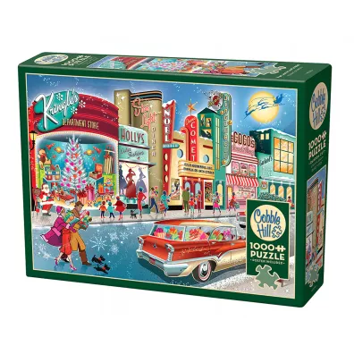 Puzzle 1000 witeczne zakupy G3 Cobble Hill