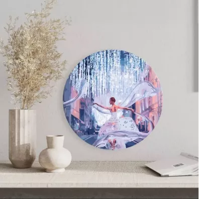 Twoje Hobby Malowanie po numerach okr�g�e - Baletnica 40cm