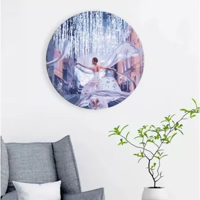 Twoje Hobby Malowanie po numerach okr�g�e - Baletnica 40cm