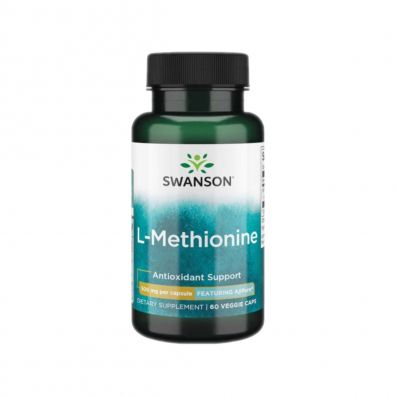 Swanson AjiPure L-metionina 500 mg Suplement diety 60 kaps.