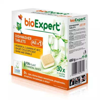 bioExpert Ekologiczne tabletki do zmywarki All in 1 30 szt.