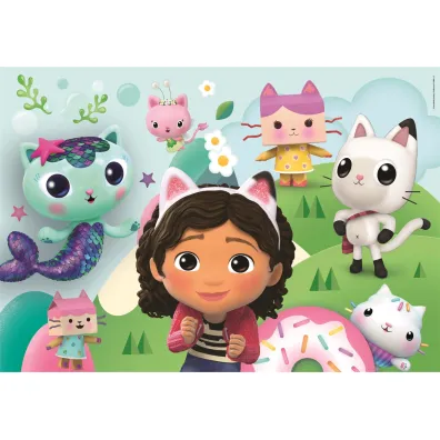 Puzzle 2x60 el. SuperColor. Koci Domek Gabi Clementoni