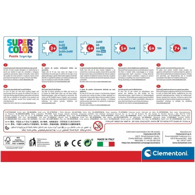 Puzzle 2x60 el. SuperColor. Koci Domek Gabi Clementoni