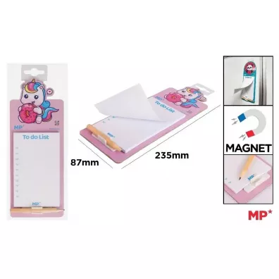 Mp Main Paper Notes magnetyczny na lod�wk� z o��wkiem - Jednoro�
