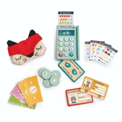 Terminal p�atniczy drewniany z akcesoriami Tender Leaf Toys