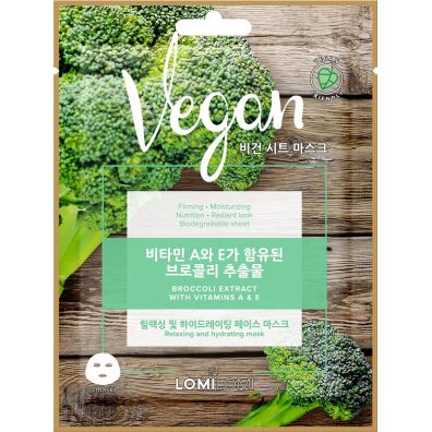 Lomi Lomi Vegan Sheet Mask vegaska maseczka w pachcie Broku 20 ml