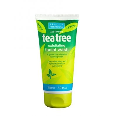 Beauty Formulas Tea Tree Exfoliating Facial Wash zuszczajcy el do mycia twarzy 150 ml